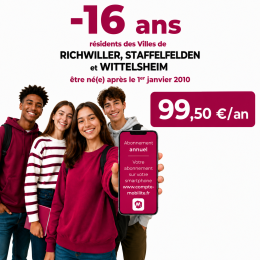 Annuel - 16 ans : Richwiller, Staffelfelden, Wittelsheim